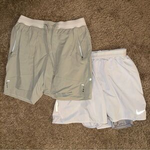 Men’s Gym Short Bundle Lot (2 Pairs) Nike + lululemon (Size Large)